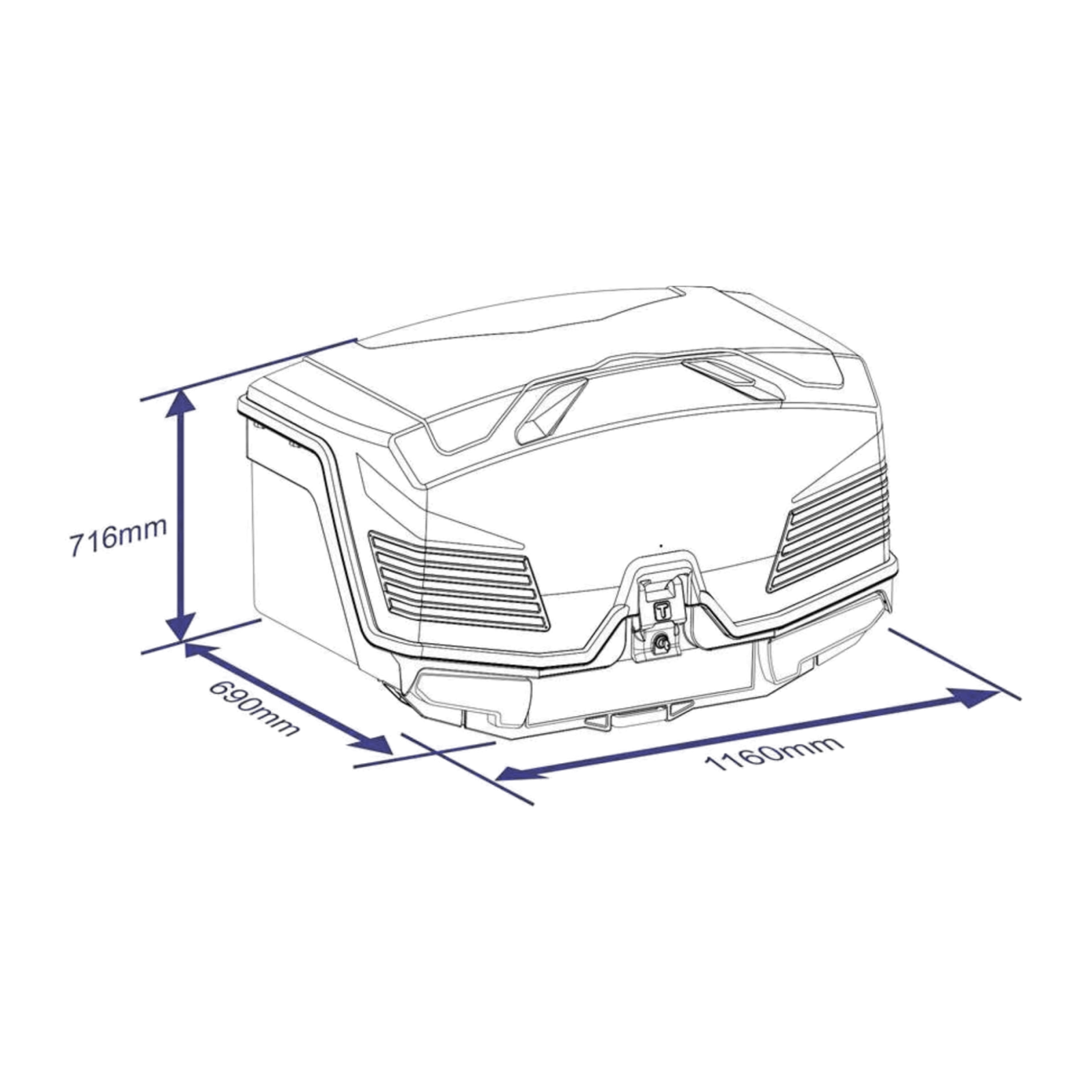 TowBox Heckbox V5 schwarz matt – Bild 9