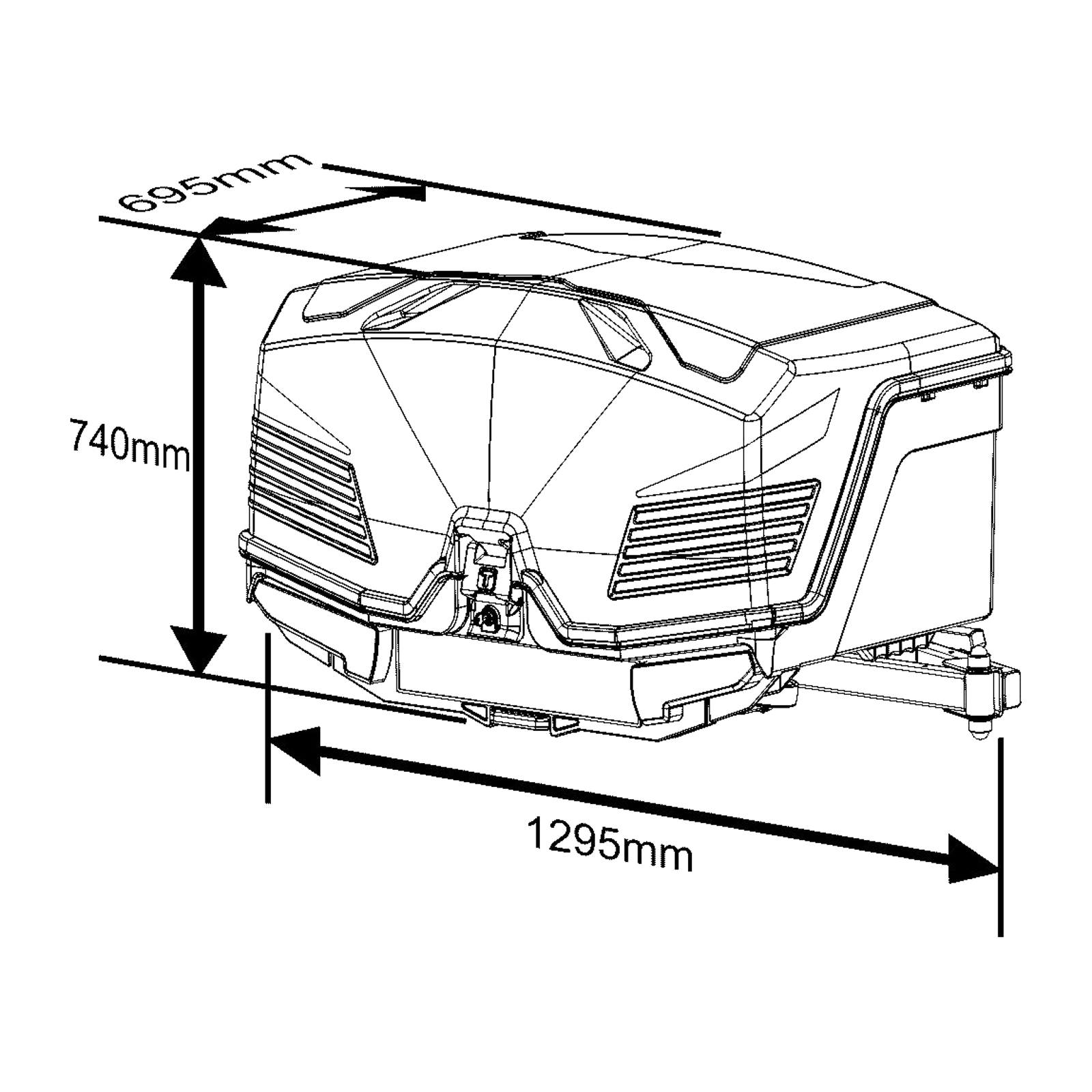 TowBox Heckbox V5 Swing S - bis 1.520 mm Türbreite – Bild 9