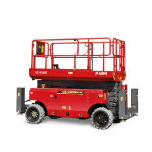 MAGNI ES1418RT Elektro-Scherenarbeitsbühne geländegängig - 14,3 mtr. -