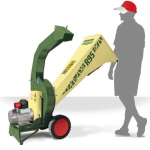 NEGRI Biohäcksler R95 / Elektro-Häcksler mit Transporträder -