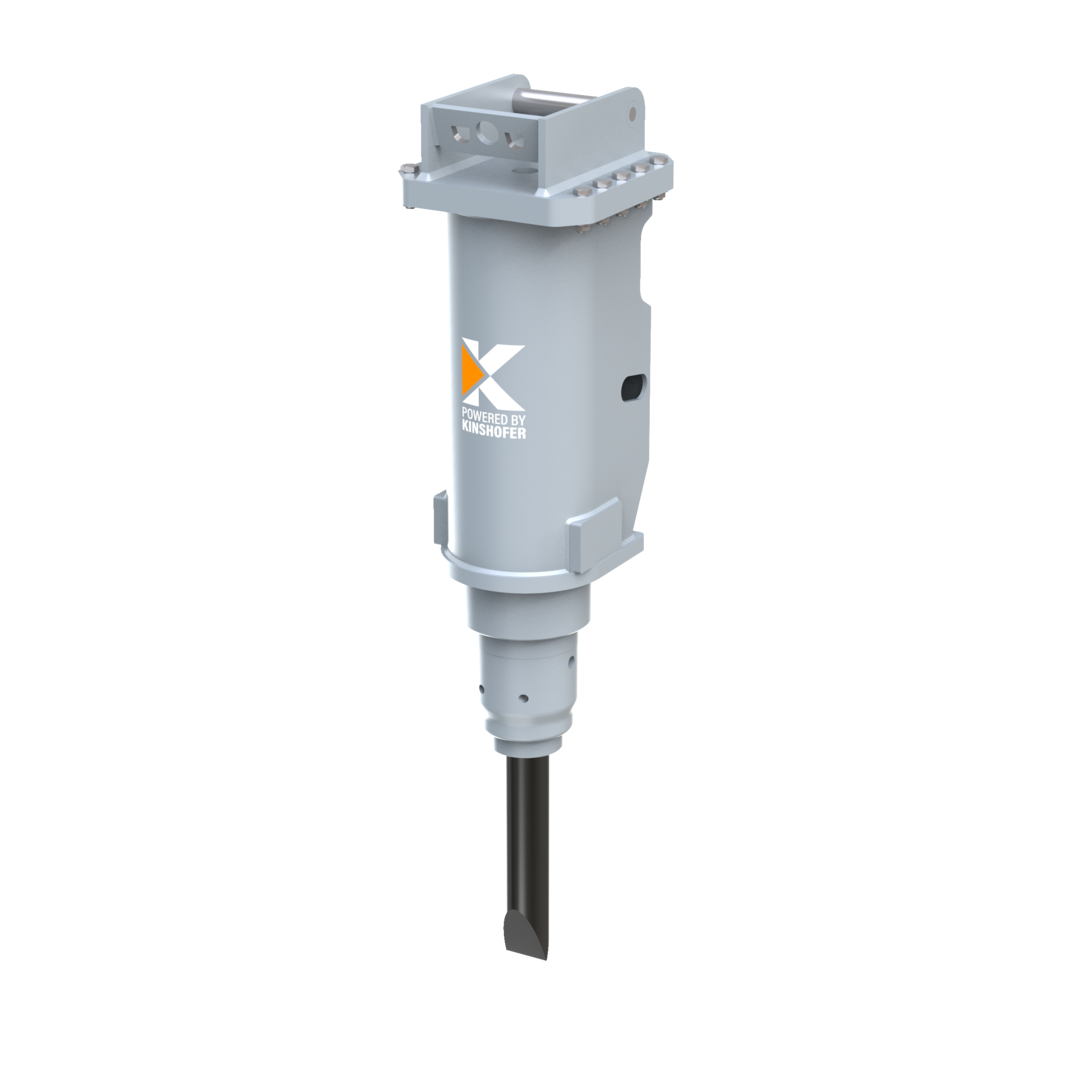 KINSHOFER KSB 2 mit MS01 oder MS03 | Hydraulikhammer incl. Kopfplatte mit 100 kg -