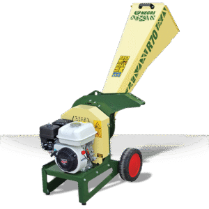 NEGRI Biohäcksler R70 / Benzin-Häcksler mit Transporträder -