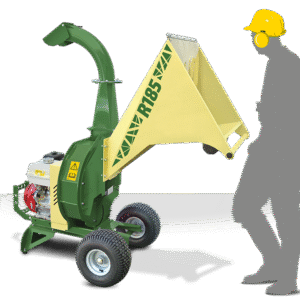 NEGRI Biohäcksler R185 / Benzin-Häcksler mit Transporträder -