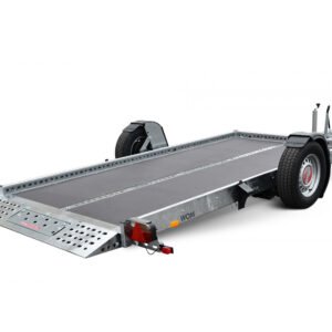 STEMA WOM 1800 STS O2 18-35-17.1 Absenkanhänger mit 1 Verzurrschiene und Reling | 100 km/h Zulassung