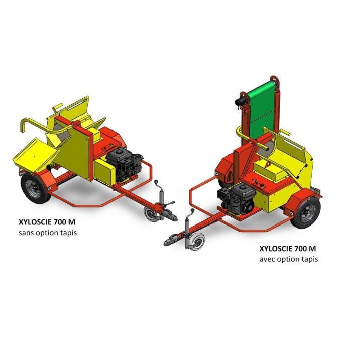 RABAUD XYLOSCIE 700 M ohne Förderband | Benzin-Kreissäge mit Wippe -
