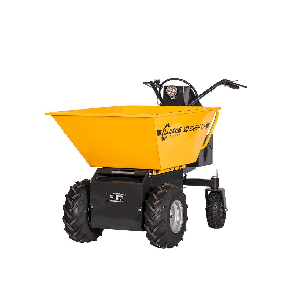 LUMAG MD500EPROH Elektro-Raddumper mit Frontkippmulde 500 kg Zuladung -