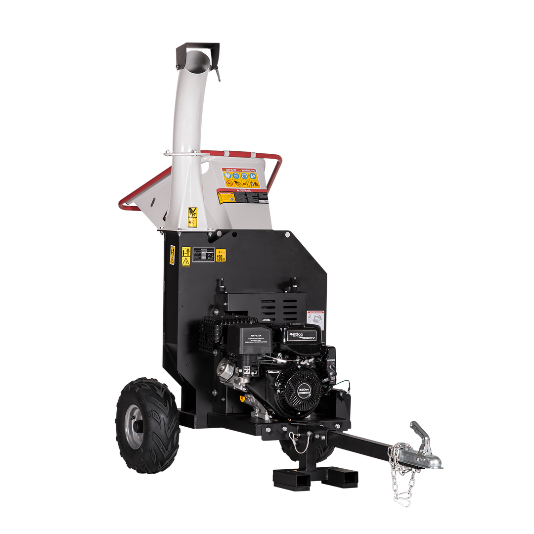 LUMAG RAMBO-HC15L - Benzin-Kombihäcksler zum Häckseln von Astwerk & Laub -