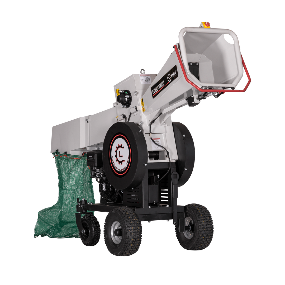 LUMAG RAMBO-HM200 - Holzhacker mit Benzin-Motor zur Herstellung von Brennholz -