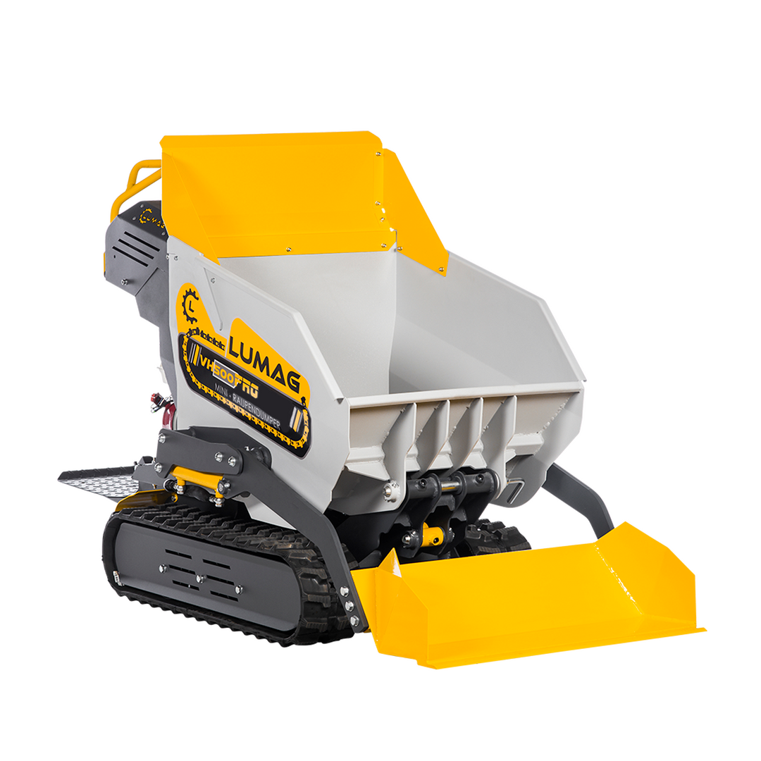 LUMAG VH500PRODA Minidumper mit Frontkippmulde und Selbstladeschaufel 500 kg Zuladung -